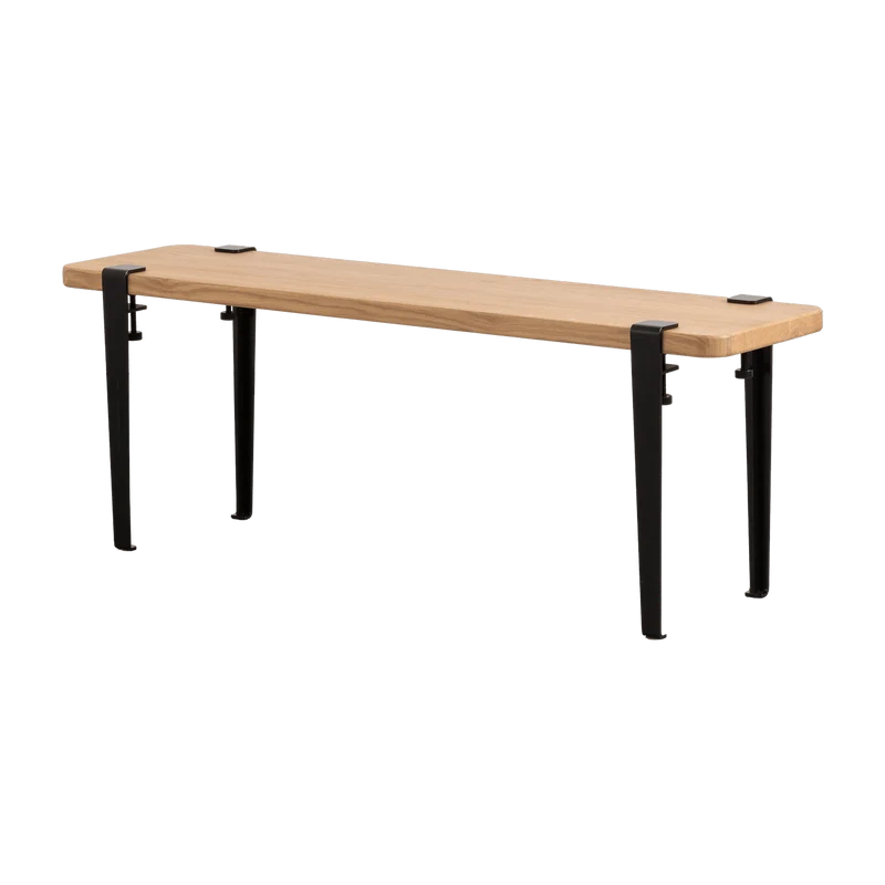 Banc Duke pieds noir graphite 43 cm - TIPTOE