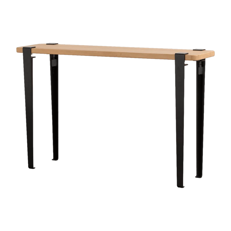 Console Duke pieds noir graphite 75 cm - TIPTOE