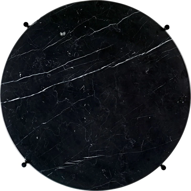 Table basse en marbre noir marquina 55 cm TS - Gubi