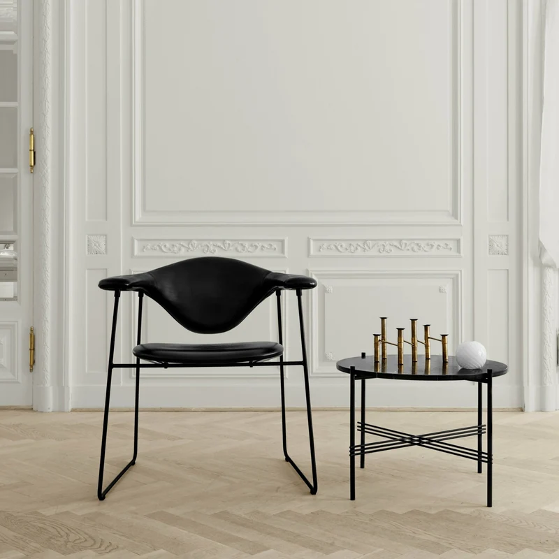 Table basse en marbre noir marquina 55 cm TS - Gubi