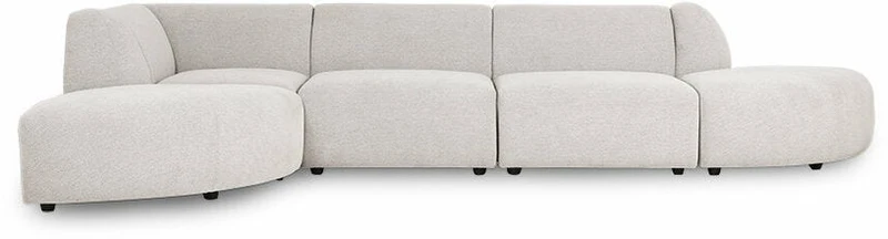 Module d'angle gauche sneak gris clair Jax - Hkliving