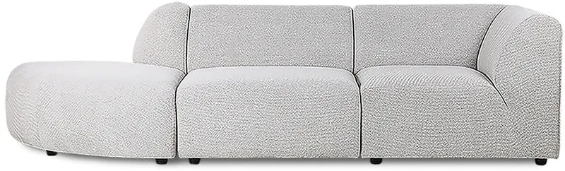 Module d'angle gauche sneak gris clair Jax - Hkliving