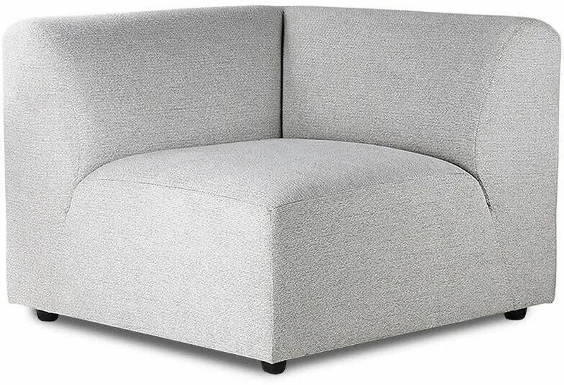 Module d'angle droit sneak gris clair Jax - Hkliving