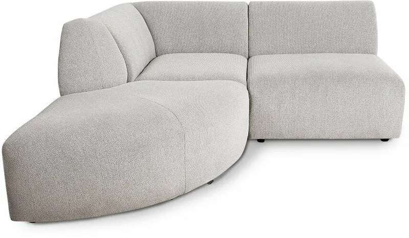 Module d'angle droit sneak gris clair Jax - Hkliving