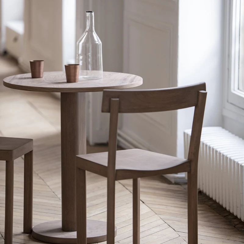 Table bistrot ronde avec pied central rond Galta - Kann Design