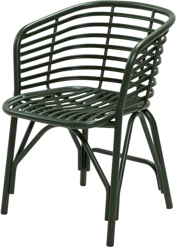 Chaise d'extérieur en aluminium vert Blend - Cane-Line