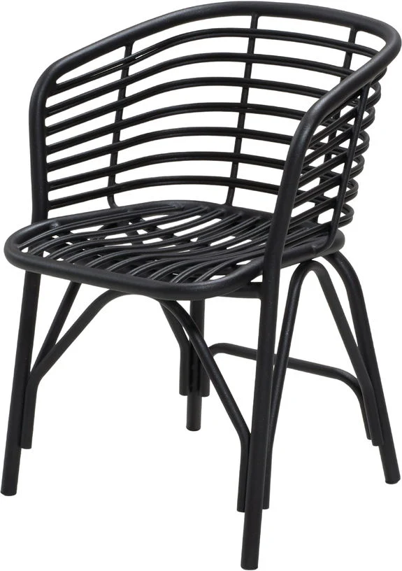 Chaise d'extérieur en aluminium noir Blend - Cane-Line