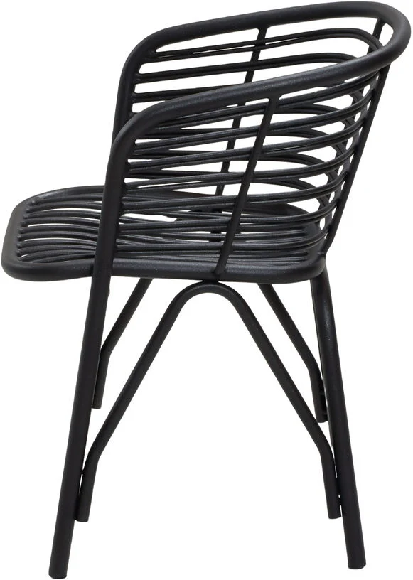 Chaise d'extérieur en aluminium noir Blend - Cane-Line