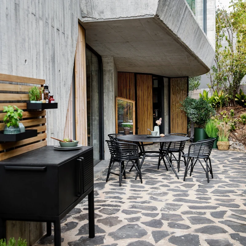 Chaise d'extérieur en aluminium noir Blend - Cane-Line