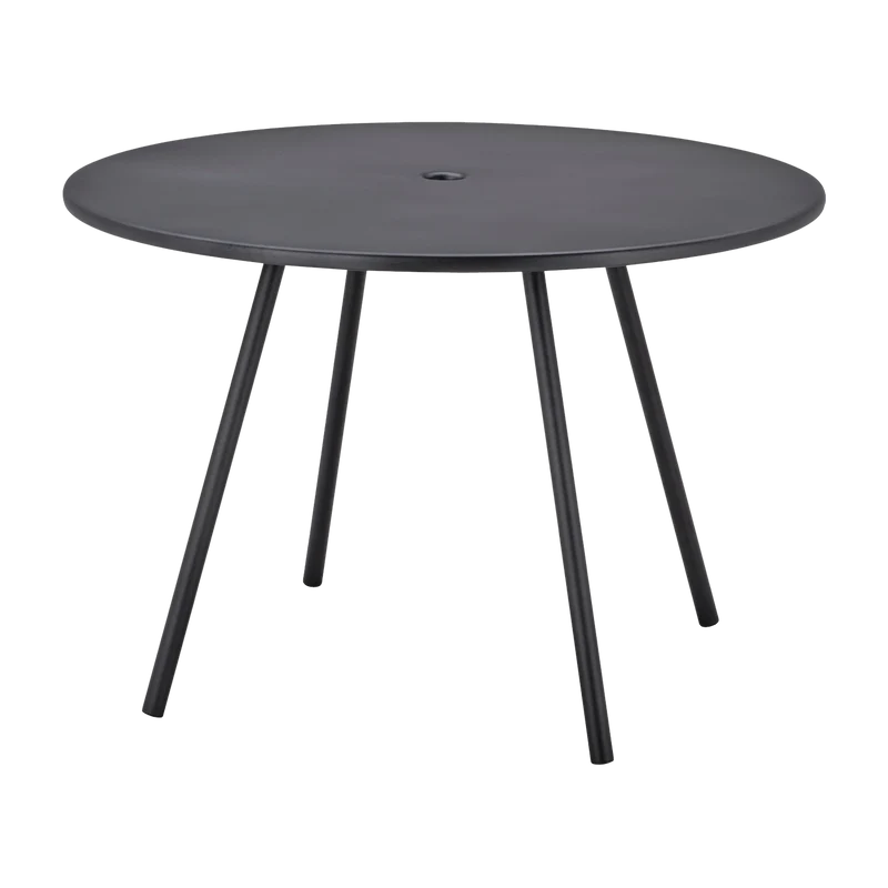 Table ronde en aluminum noir Area - Cane-Line