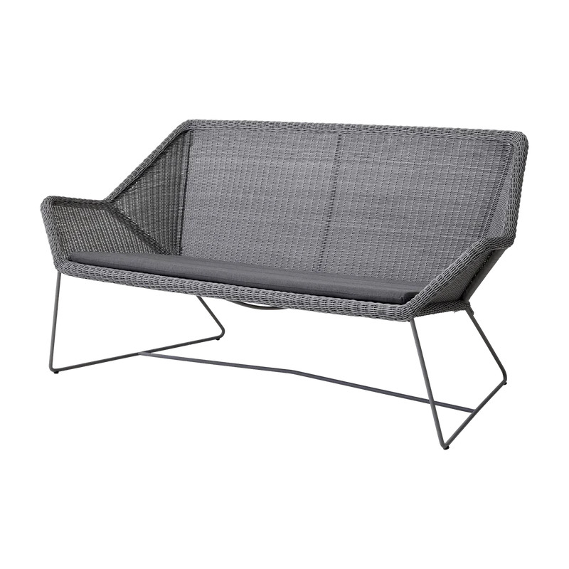 Canapé gris avec coussin d'assise gris Breeze - Cane-Line