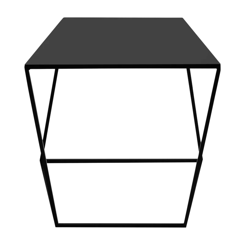 Table basse carrée en métal noir Zak - Custom Form