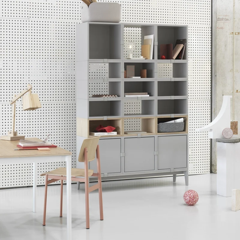 Chaise en chêne et assise noire Loft - Muuto