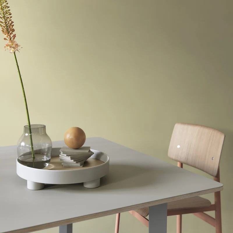 Chaise en chêne et assise vert gris Loft - Muuto