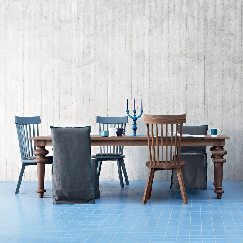Chaise laquée gris Gray 21 - Gervasoni