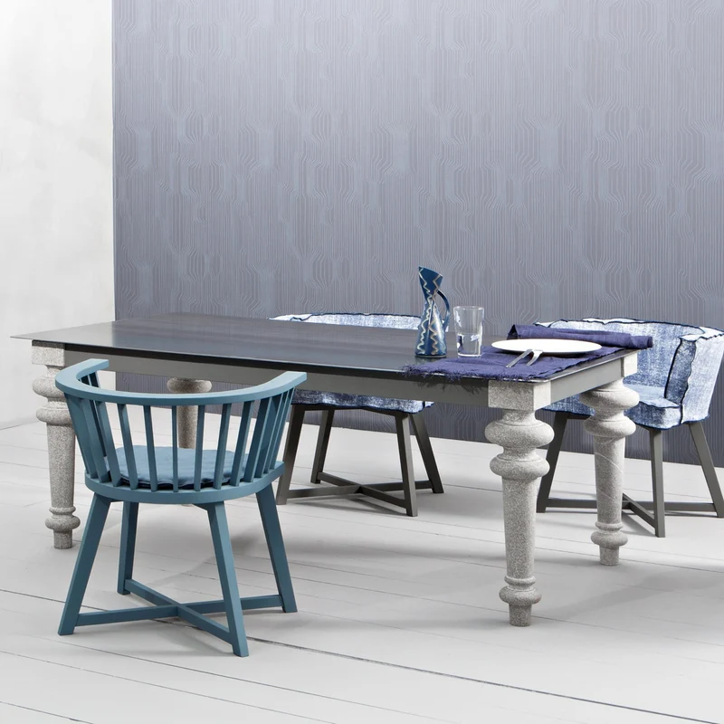 Chaise laquée gris Gray 24 - Gervasoni