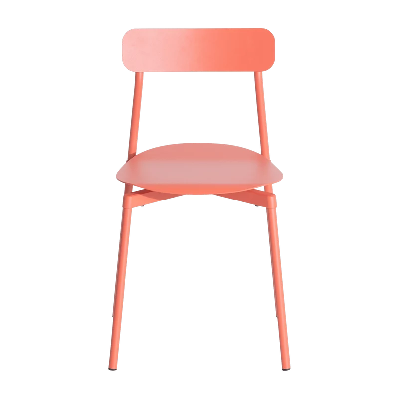 Chaise en métal corail Fromme - Petite Friture