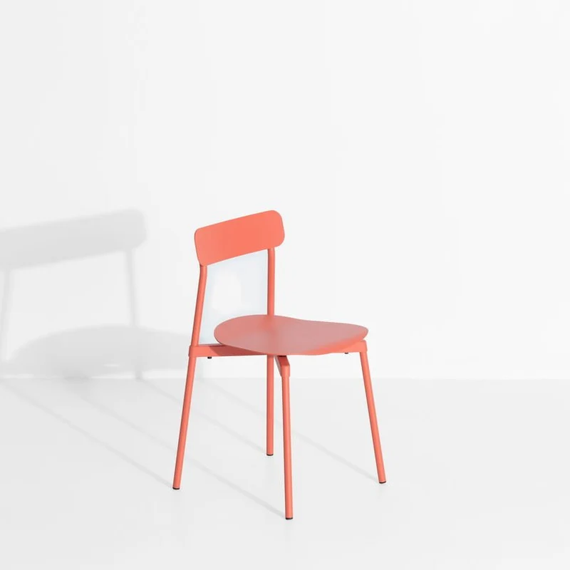 Chaise en métal corail Fromme - Petite Friture