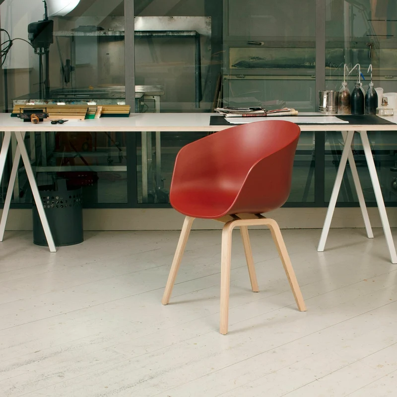 Table en acier noire L160 cm Loop Stand - HAY