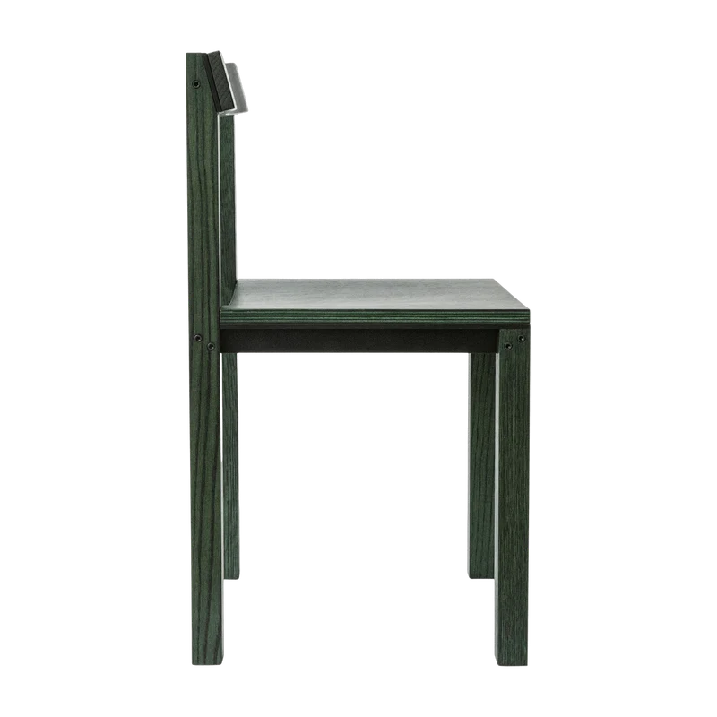 Chaise design en chêne vert Tal - Kann Design