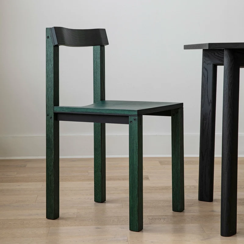 Chaise design en chêne vert Tal - Kann Design