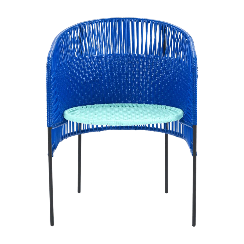 Chaise en acier bleu Caribe - Ames