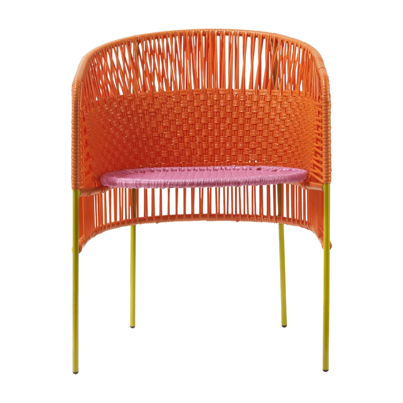 Chaise en acier orange Caribe - Ames