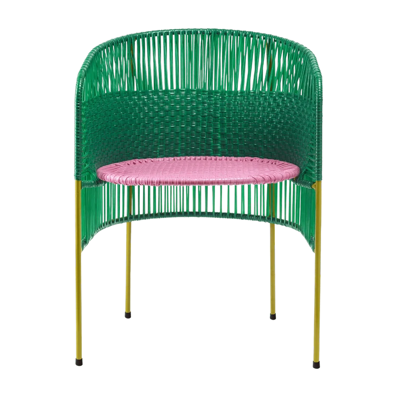 Chaise en acier vert Caribe - Ames