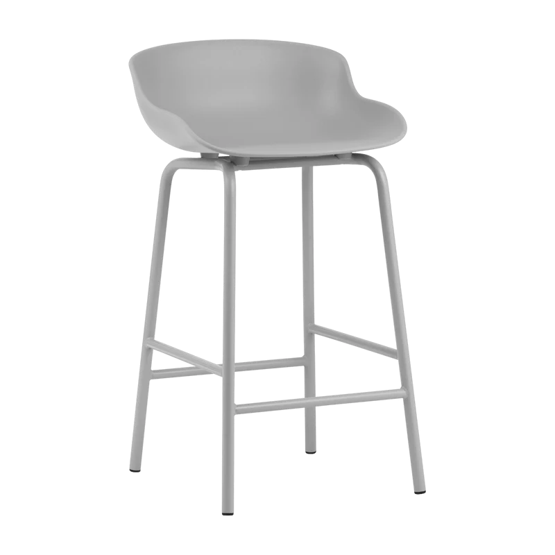 Tabouret de bar en acier et pp gris 65 cm Hyg - Normann Copenhagen