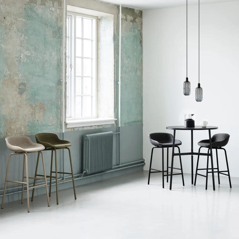 Tabouret de bar en acier et pp olive 65 cm Hyg - Normann Copenhagen