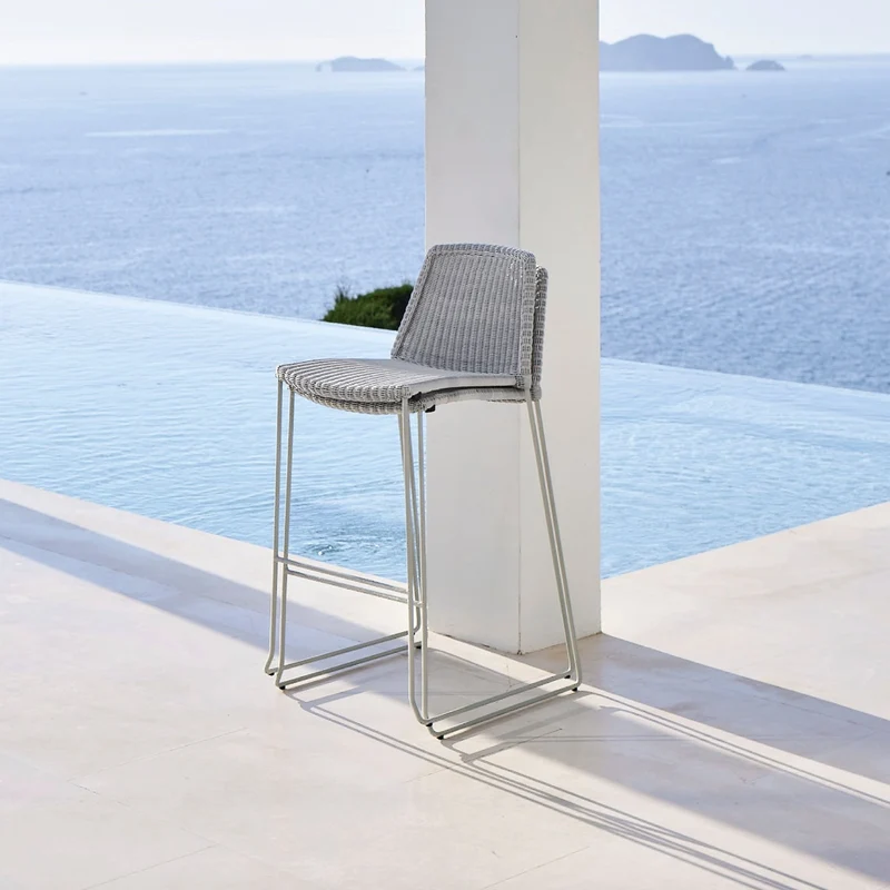Chaise de bar noire Breeze - Cane-Line
