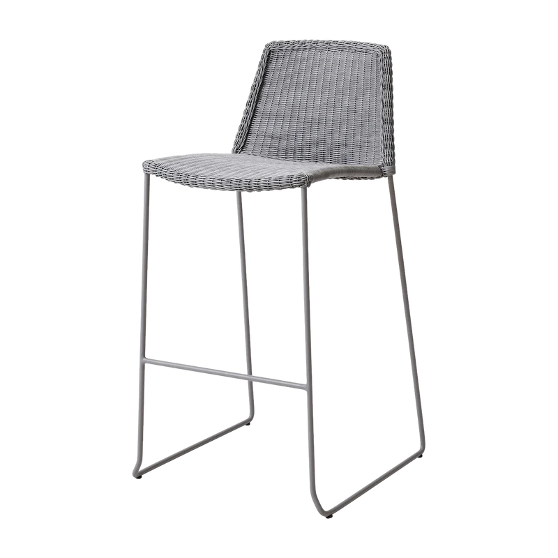 Chaise de bar grise Breeze - Cane-Line