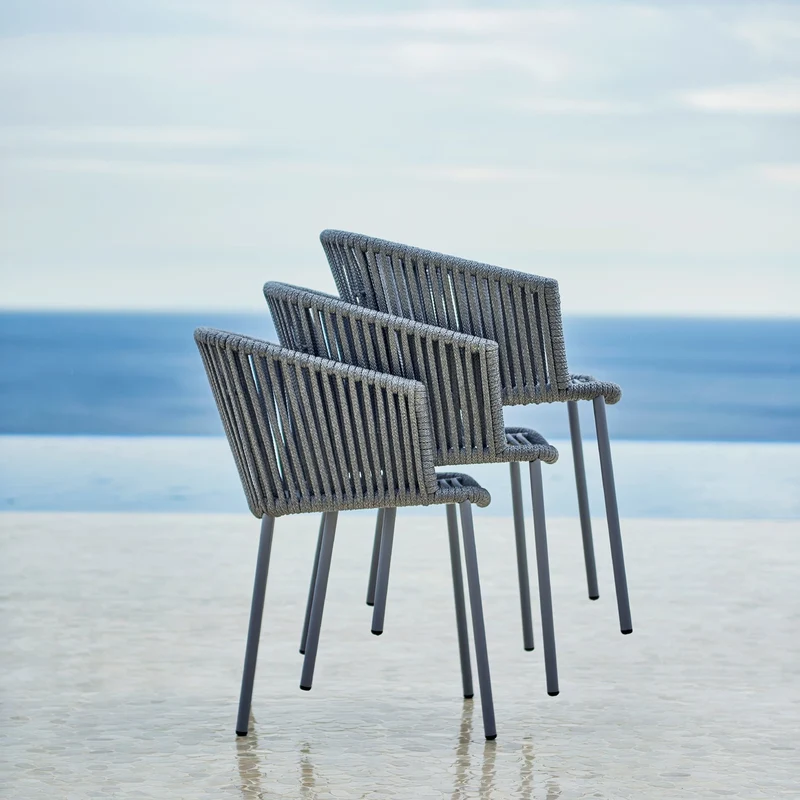 Chaise grise Moments - Cane-Line
