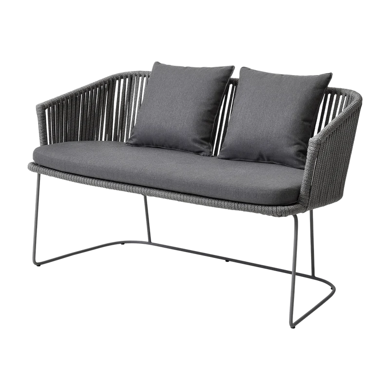 Banc gris avec coussins Moments - Cane-Line
