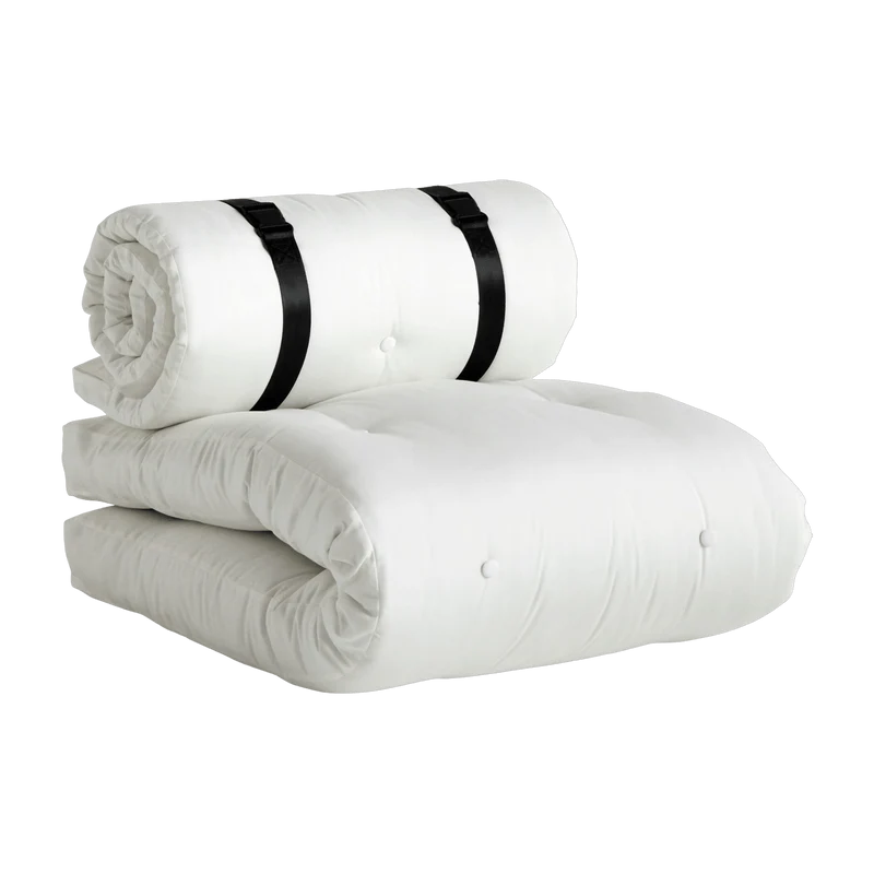 Futon de jardin dépliable blanc Buckle-Up - Karup Design