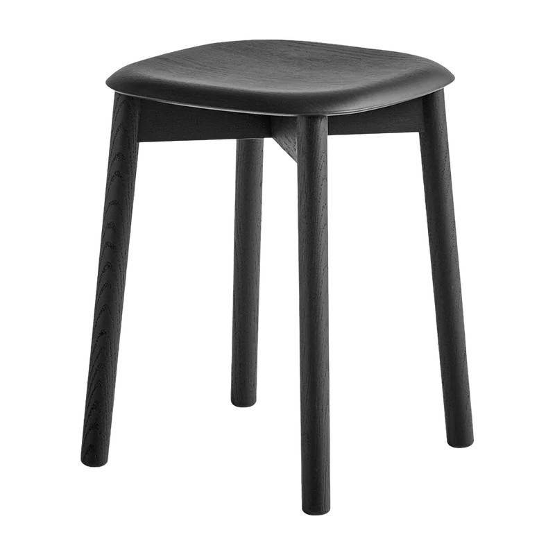 Tabouret en bois de chêne noir Soft Edge 72 - HAY
