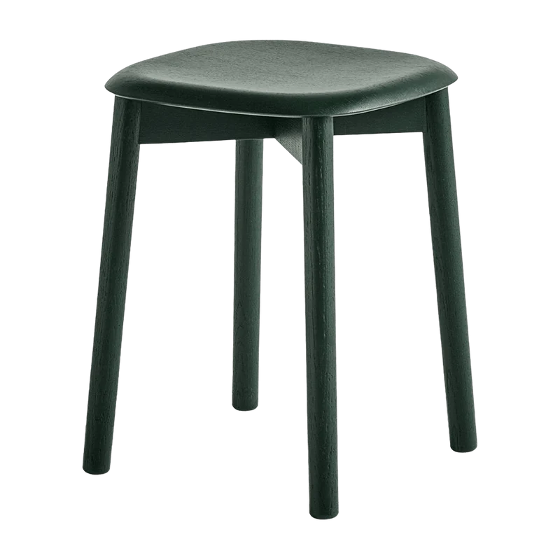 Tabouret en bois de chêne vert sapin Soft Edge 72 - HAY