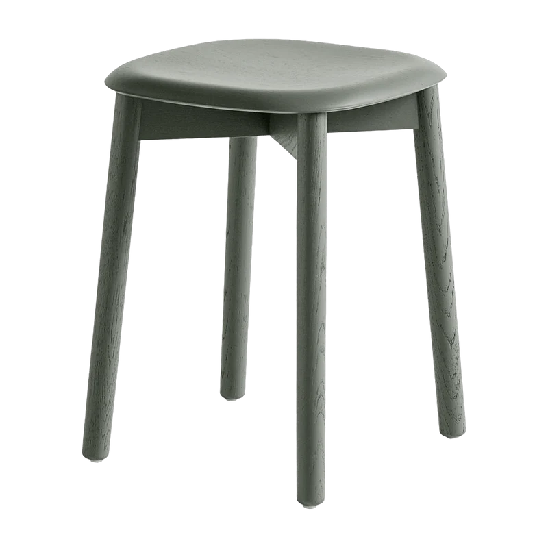 Tabouret en bois de chêne vert clair Soft Edge 72 - HAY
