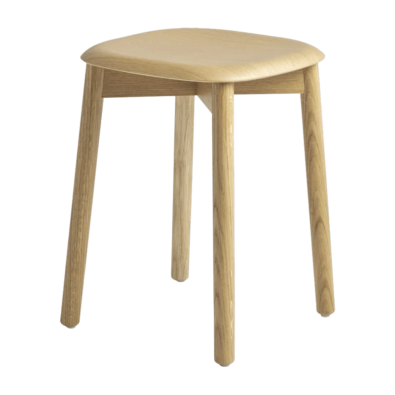 Tabouret en bois de chêne crème Soft Edge 72 - HAY