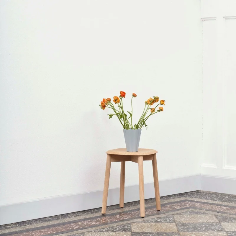 Tabouret en bois de chêne crème Soft Edge 72 - HAY