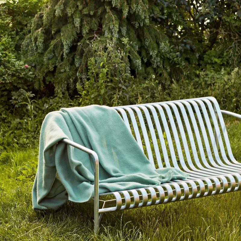Canapé de jardin en métal anthracite Palissade - HAY