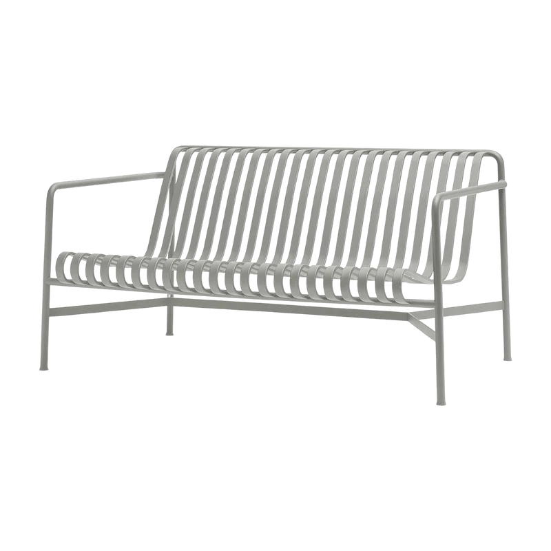 Canapé de jardin en métal gris Palissade - HAY