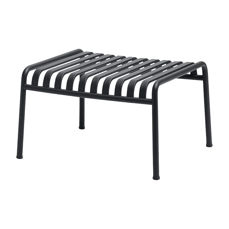 Ottoman de jardin en métal anthracite Palissade - HAY