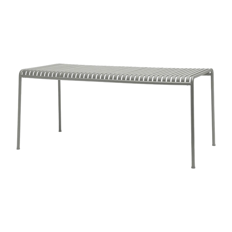 Table à manger d'extérieur en métal gris 170x90cm Palissade - HAY