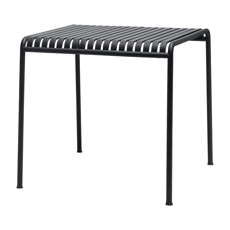 Table à manger d'extérieur en métal anthracite 82,5x90cm Palissade - HAY
