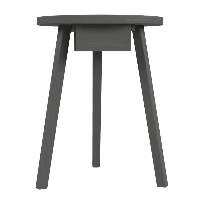 Table de chevet laqué gris Gray 45 - Gervasoni
