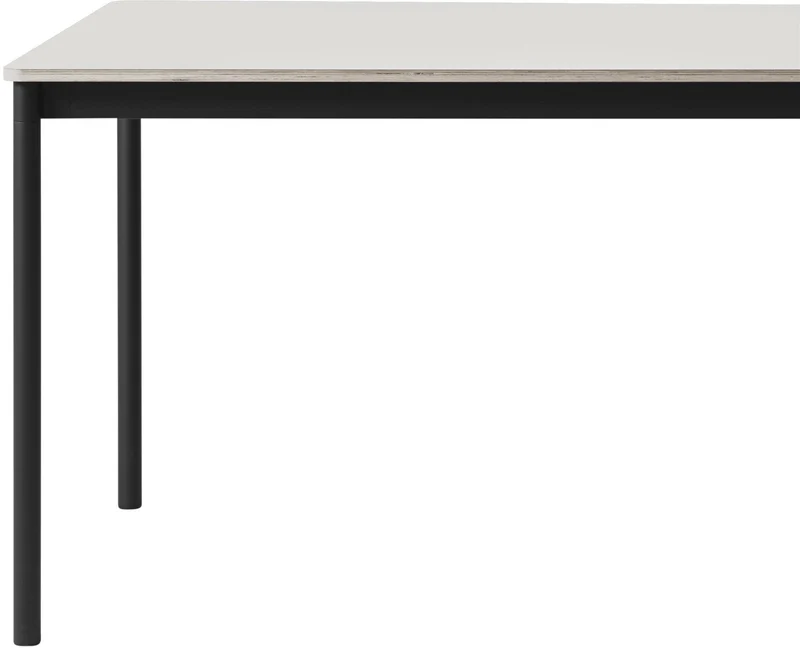 Table 250 cm blanche piétement noir Base - Muuto