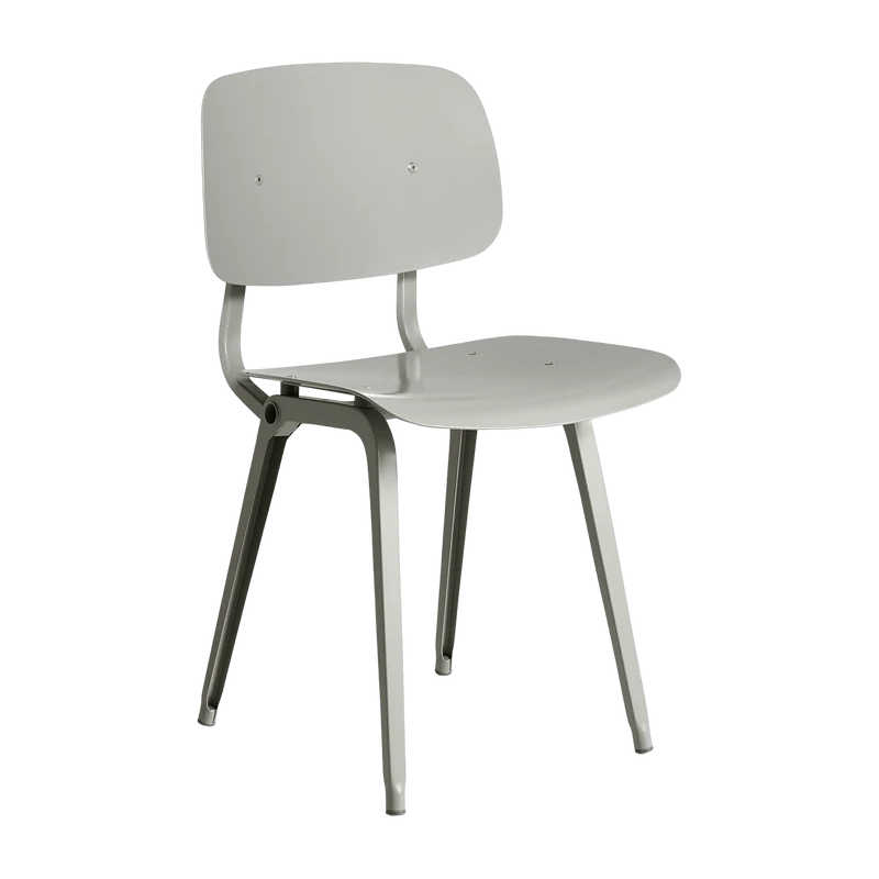 Chaise en acier beige Revolt - HAY
