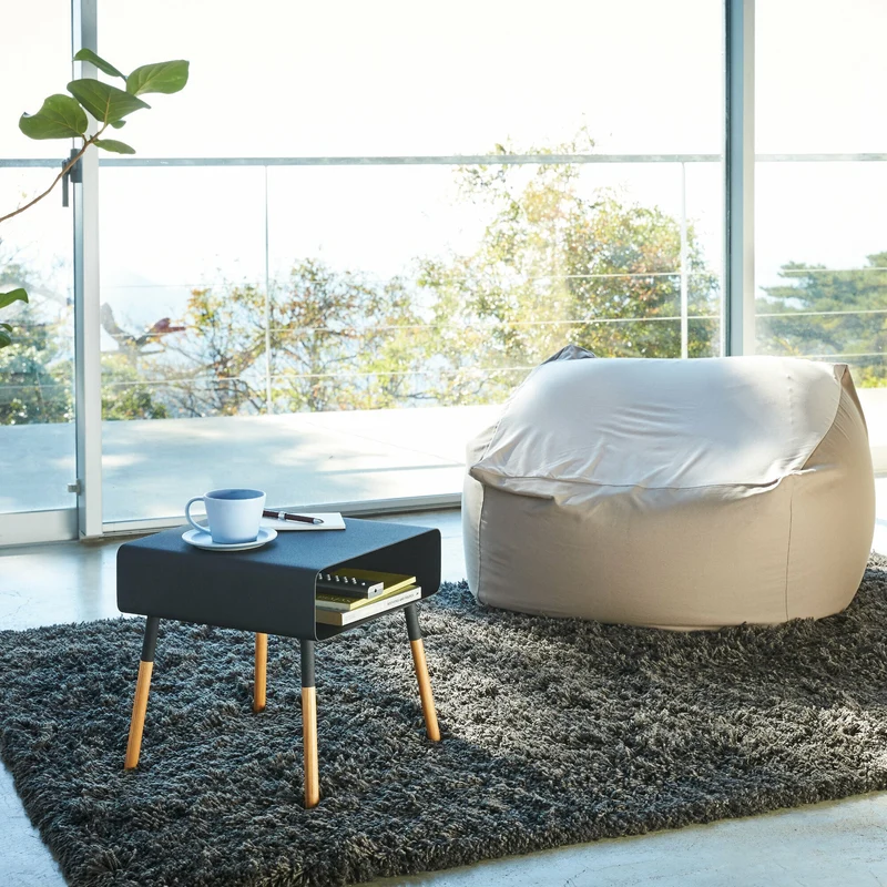 Table de chevet noir Plain - Yamazaki