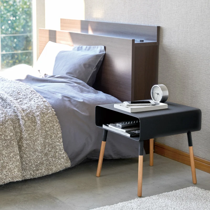 Table de chevet noir Plain - Yamazaki